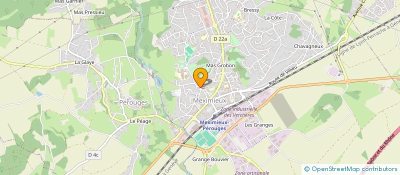 localisation de l'entreprise SAMCORIMMO à MEXIMIEUX