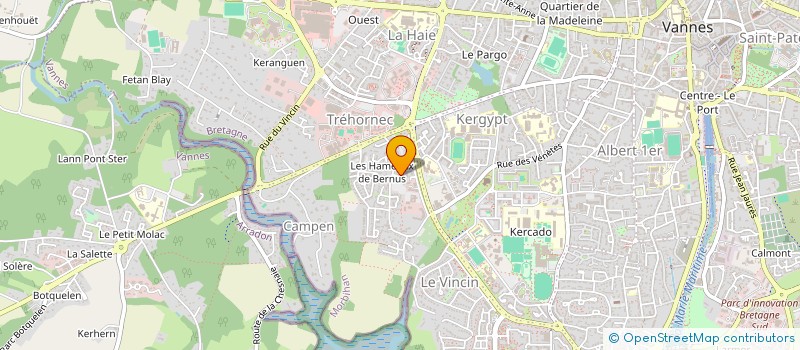 localisation de l'entreprise SAMCRA à VANNES