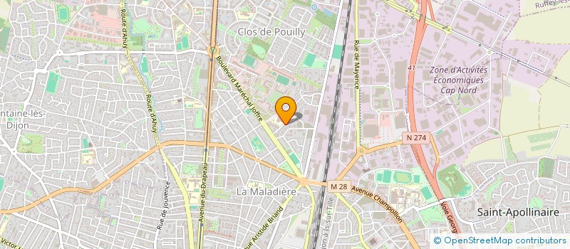 localisation de l'entreprise SAMCRO à DIJON