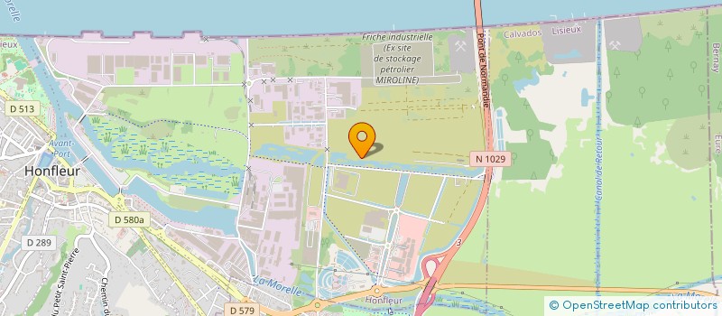 localisation de l'entreprise SAMDECO (SOCIETE D' APPLICATION MECANIQUEET DE DECOLLETAGE) à HONFLEUR