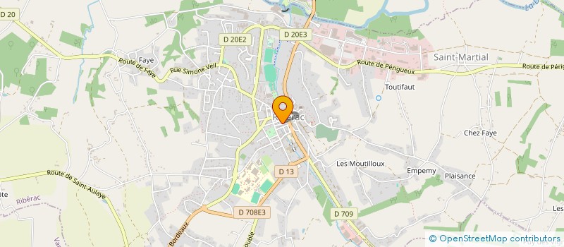 localisation de l'entreprise SAMDES  RIBERAC