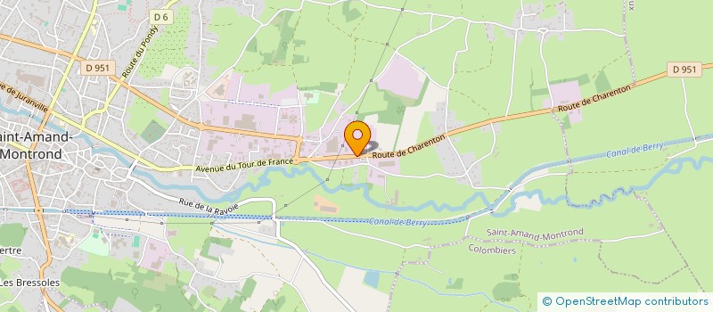 localisation de l'entreprise SAMDIS à SAINT-AMAND-MONTROND