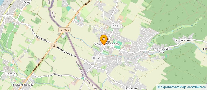 localisation de l'entreprise SAME  VEIGY-FONCENEX