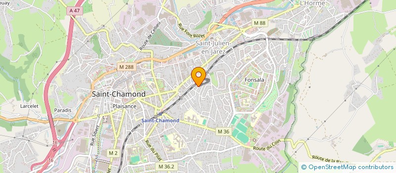 localisation de l'entreprise SAME à SAINT-CHAMOND