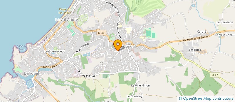 localisation de l'entreprise SAMEA SERVICES à PLENEUF-VAL-ANDRE