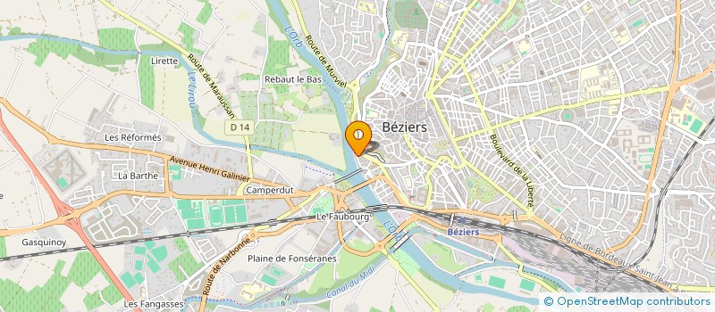 localisation de l'entreprise SAMED à BEZIERS