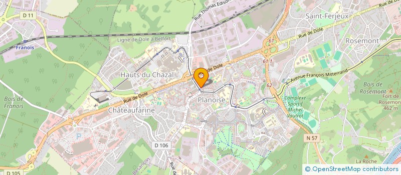 localisation de l'entreprise SAMEDI à BESANCON