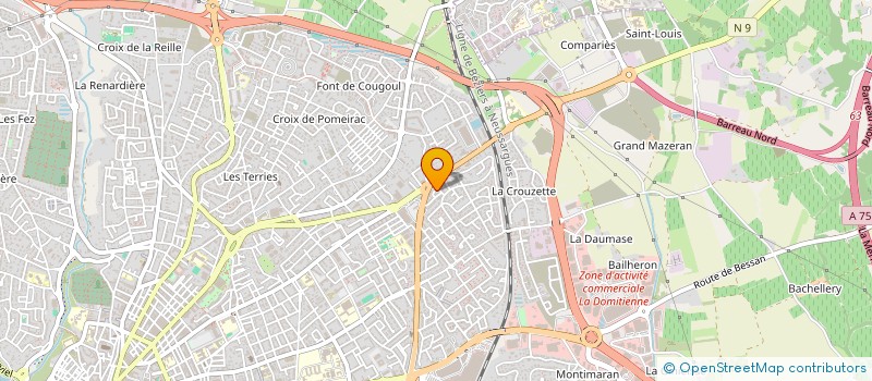 localisation de l'entreprise SAMEGETRA  BEZIERS