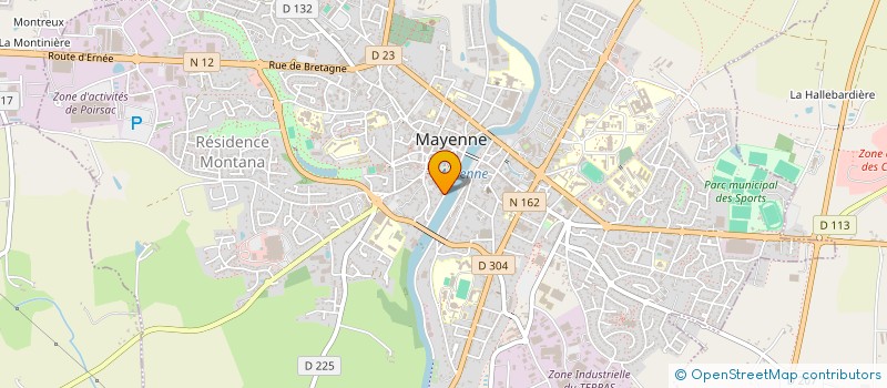 localisation de l'entreprise SAMELEC à MAYENNE