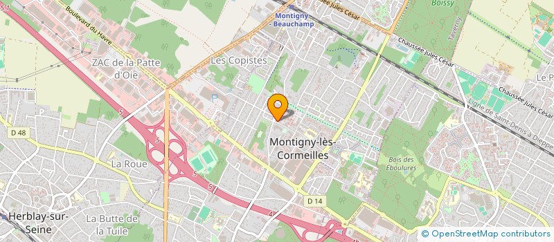localisation de l'entreprise SAMELEC PRO à MONTIGNY-LES-CORMEILLES