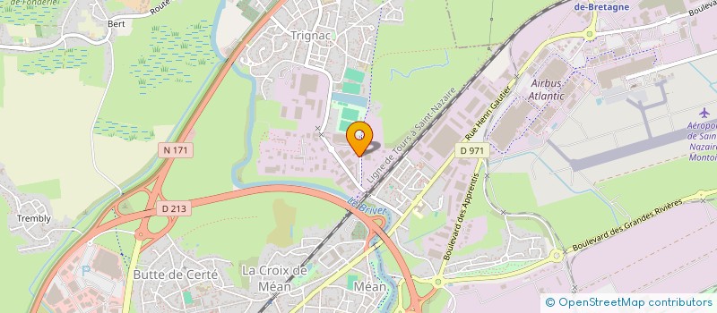 localisation de l'entreprise SAMELECT GENIE CLIMATIQUE  TRIGNAC