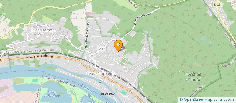 localisation de l'entreprise SAMELI CONSEIL  VAUX-SUR-SEINE