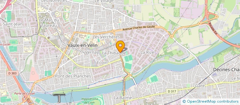 localisation de l'entreprise SAMELYS  VAULX-EN-VELIN