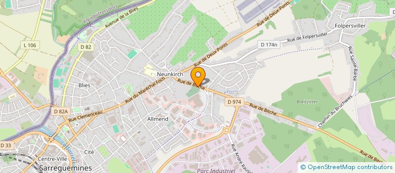 localisation de l'entreprise SAMEO à SARREGUEMINES