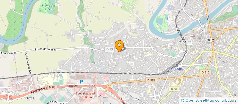 localisation de l'entreprise SAMEP SOC SABLAGE METAL & PEIN à ALBI