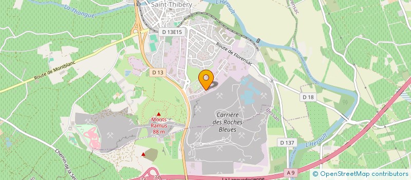 localisation de l'entreprise SAMERIC  SAINT-THIBERY