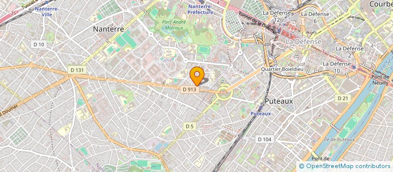 localisation de l'entreprise SAMETANCHE S A R L  NANTERRE