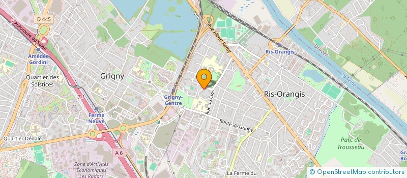 localisation de l'entreprise SAMEX à RIS-ORANGIS