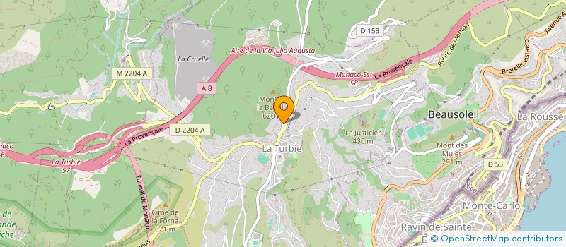localisation de l'entreprise SAMF à LA TURBIE