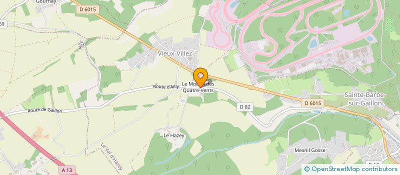 localisation de l'entreprise SAMF  LE VAL D'HAZEY