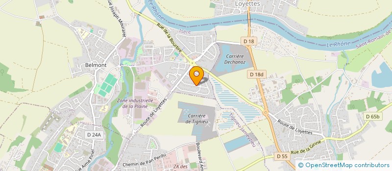 localisation de l'entreprise SAMF  CHAVANOZ