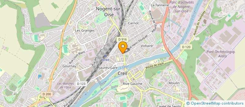 localisation de l'entreprise SAMFARA à CREIL