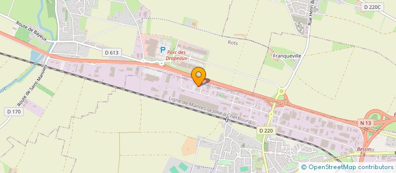 localisation de l'entreprise SAMFI 3  CARPIQUET