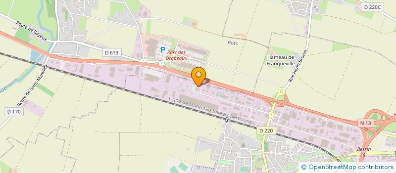 localisation de l'entreprise SAMFI 46  CARPIQUET