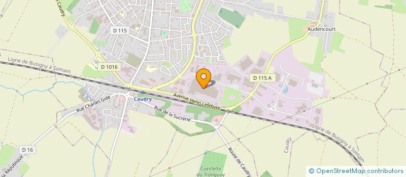 localisation de l'entreprise SAMFINA  CAUDRY