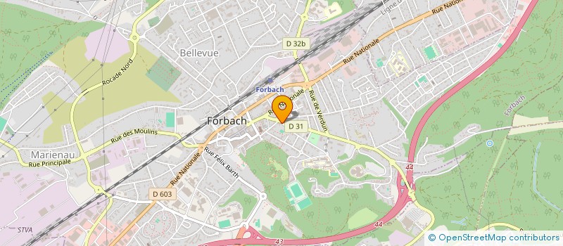 localisation de l'entreprise SAMH 57 à FORBACH