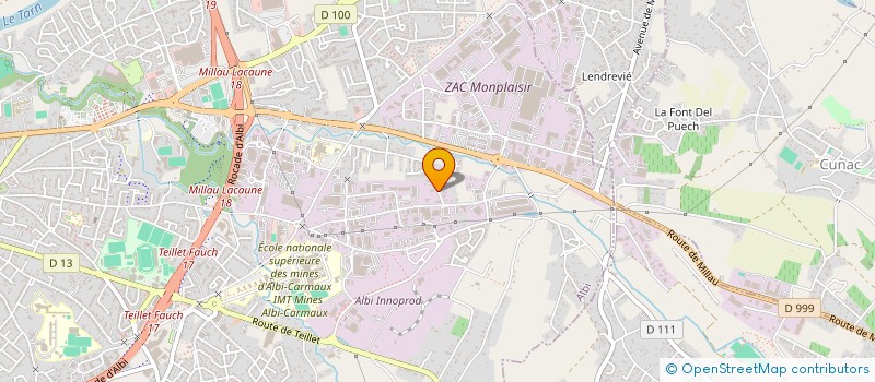 localisation de l'entreprise SAMI  ALBI