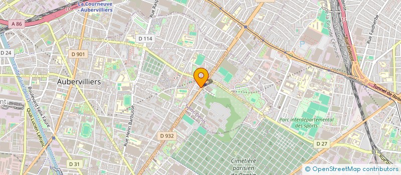 localisation de l'entreprise SAMI.COM à AUBERVILLIERS