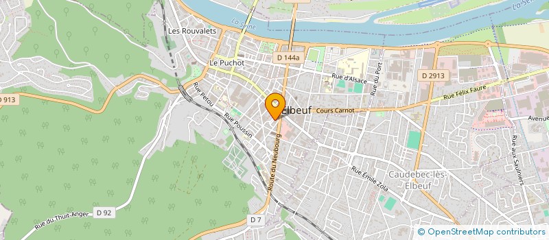 localisation de l'entreprise SAMI DISTRIBUTION  ELBEUF