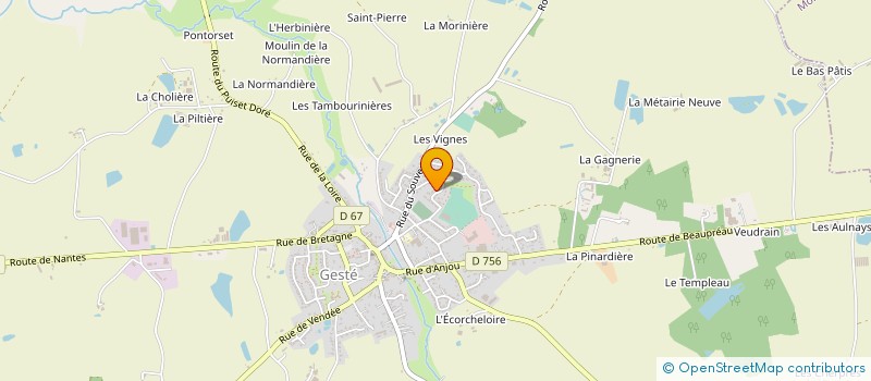 localisation de l'entreprise SAMIC PRODUCTION  BEAUPREAU-EN-MAUGES