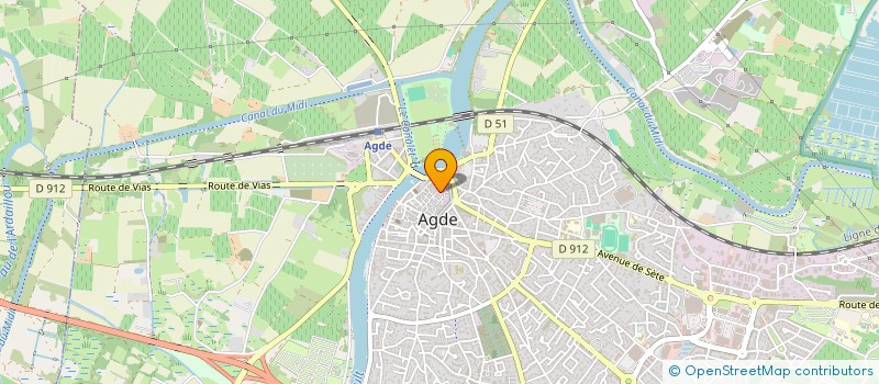 localisation de l'entreprise SAMINVEST  AGDE