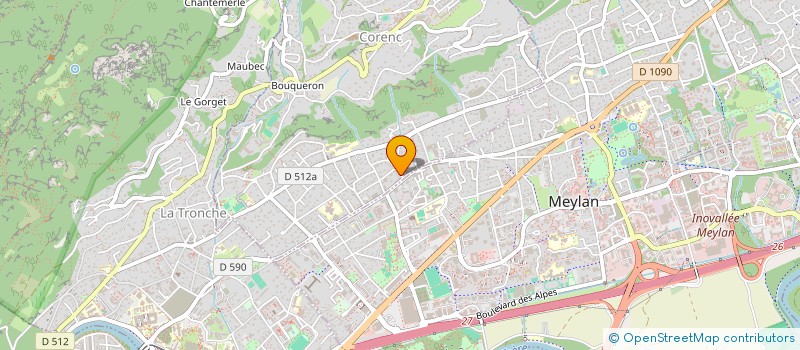 localisation de l'entreprise SAMINVESTI  CORENC