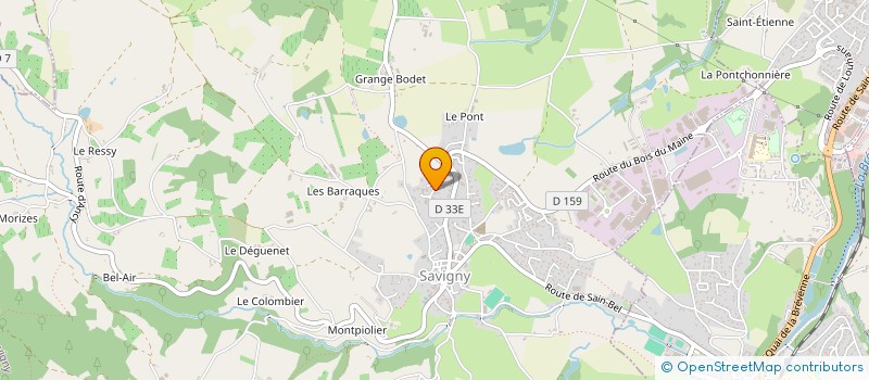 localisation de l'entreprise SAMIR à SAVIGNY