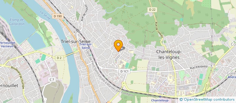 localisation de l'entreprise SAMIRA B à TRIEL-SUR-SEINE