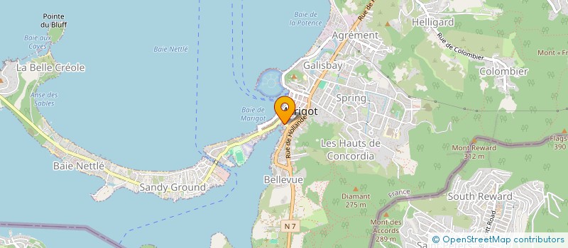 localisation de l'entreprise SAMISO OVERSEAS  SAINT MARTIN