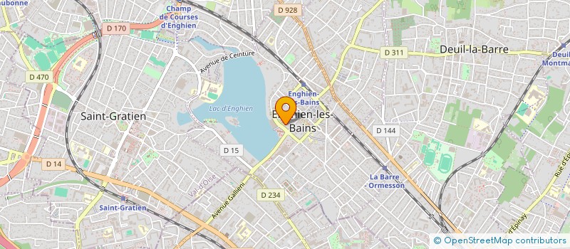 localisation de l'entreprise SAMJ à ENGHIEN-LES-BAINS