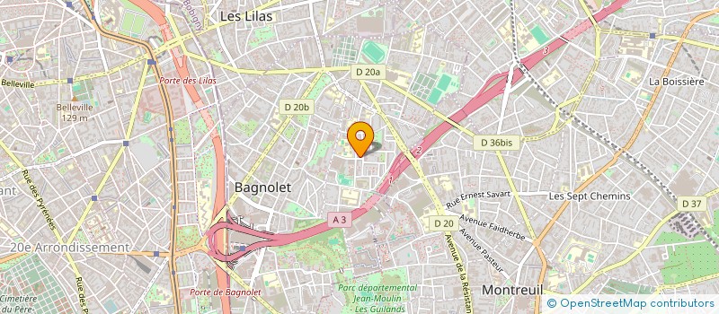 localisation de l'entreprise SAMKIM à BAGNOLET