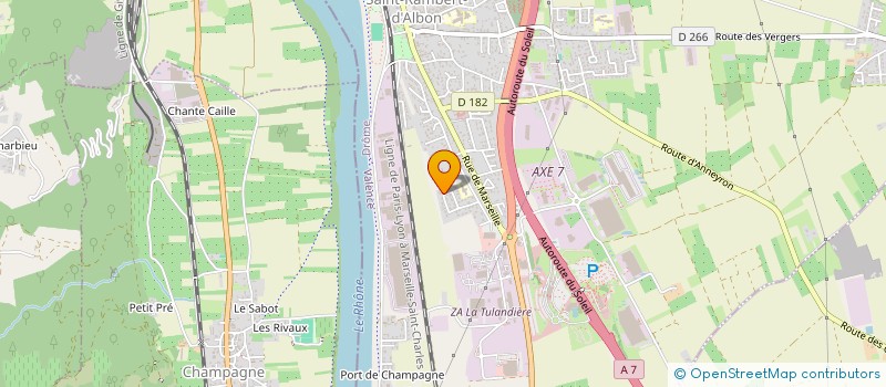 localisation de l'entreprise SAMLAJ GLOBAL  SAINT-RAMBERT-D'ALBON