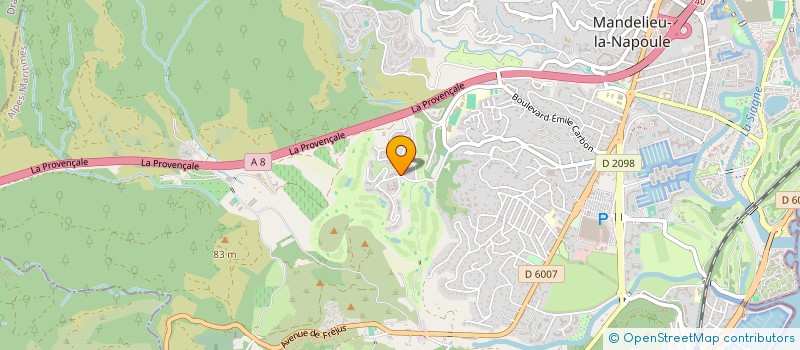 localisation de l'entreprise SAMLANYSS  MANDELIEU LA NAPOULE