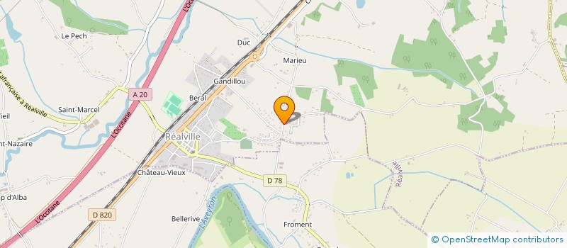 localisation de l'entreprise SAMM  REALVILLE