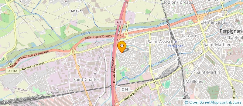 localisation de l'entreprise SAMM  PERPIGNAN