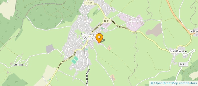 localisation de l'entreprise SAMM  ORCHAMPS-VENNES