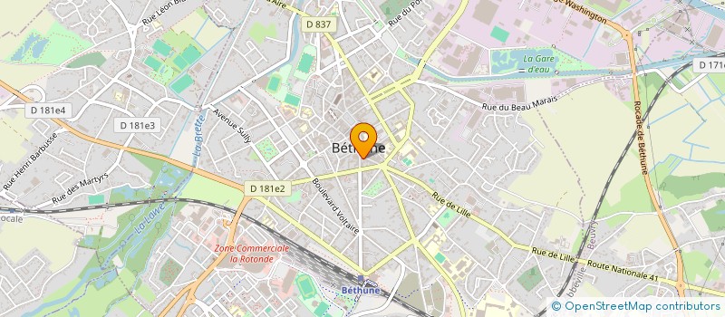 localisation de l'entreprise SAMMARA à BETHUNE