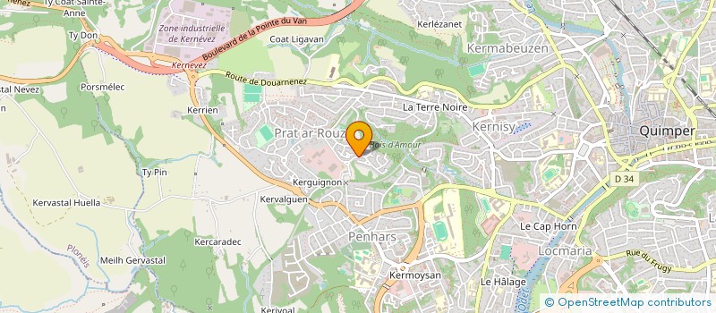 localisation de l'entreprise SAMMY SKATE CLUB à QUIMPER