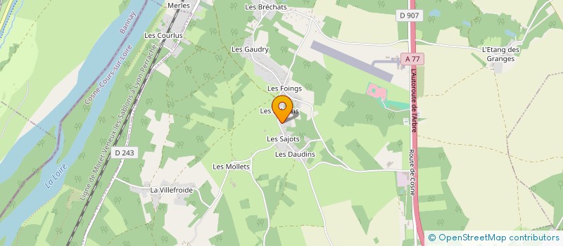localisation de l'entreprise SAMODA à COSNE-COURS-SUR-LOIRE