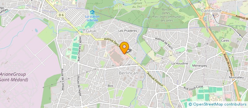 localisation de l'entreprise SAMODE  SAINT-MEDARD-EN-JALLES